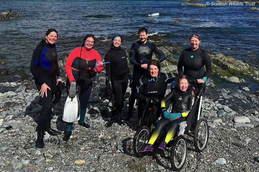 Snorkelling group